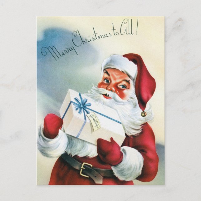 Vintage Christmas Postcard (Front)