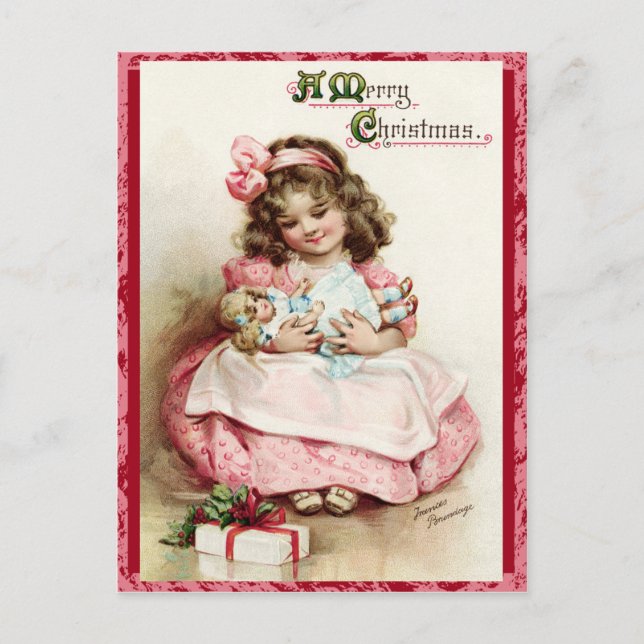 Vintage Christmas postcard (Front)