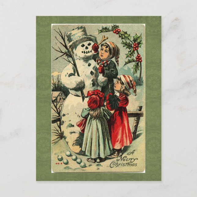 Vintage Christmas Postcard (Front)