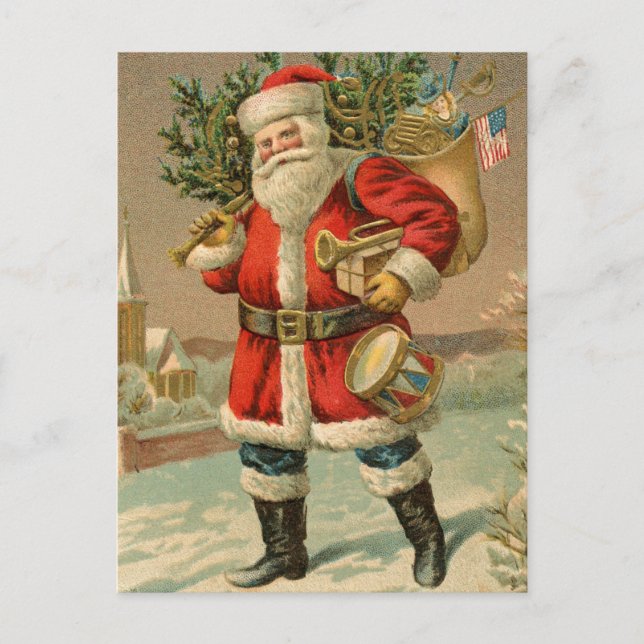 Vintage Christmas Postcard (Front)