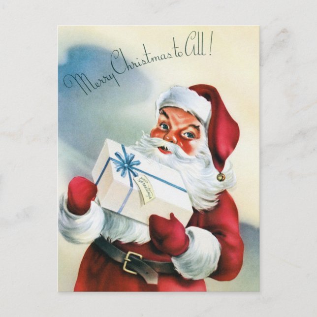 Vintage Christmas Postcard (Front)