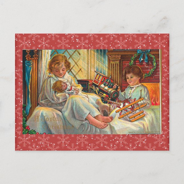 Vintage Christmas Postcard (Front)