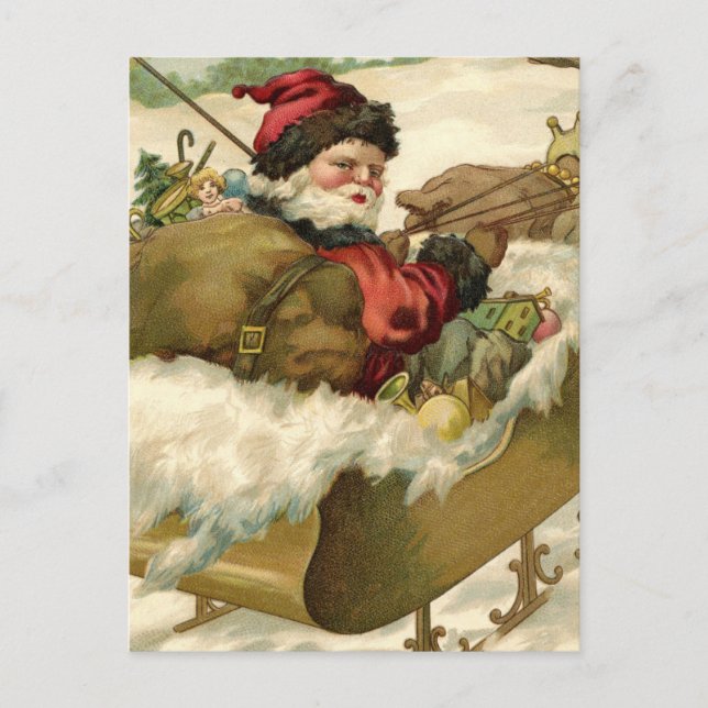 Vintage Christmas Postcard (Front)