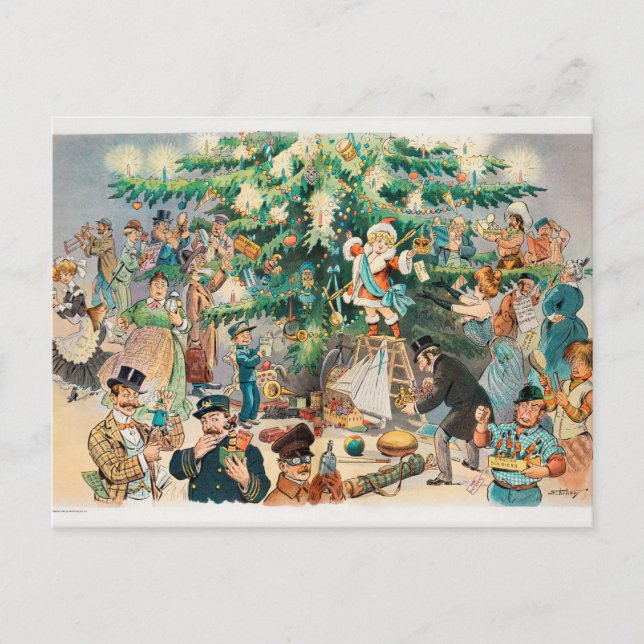 Vintage Christmas Postcard (Front)