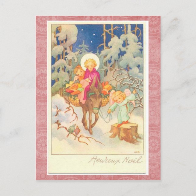 Vintage Christmas Postcard (Front)
