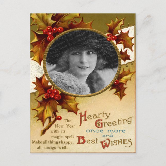 Vintage Christmas Postcard (Front)