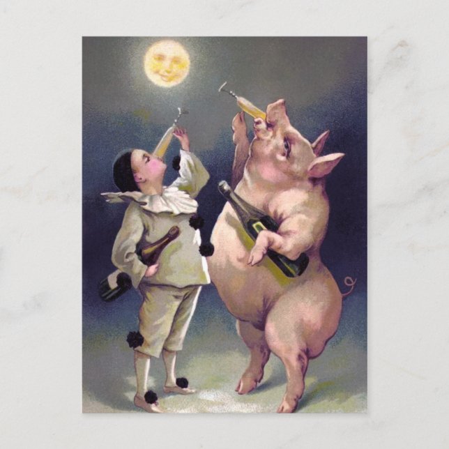 Vintage Christmas Postcard (Front)