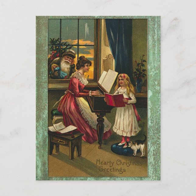 Vintage Christmas Postcard (Front)