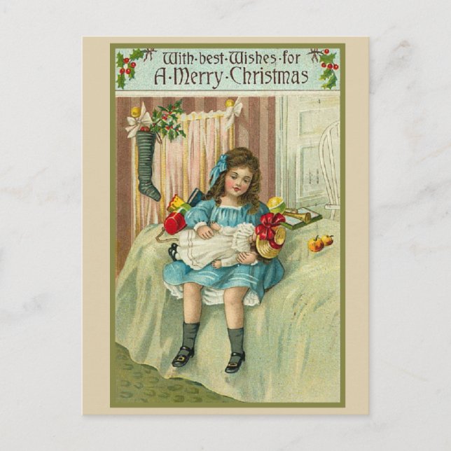 Vintage Christmas Postcard (Front)