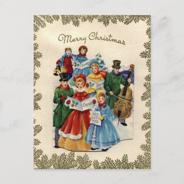 Vintage Christmas Postcard (Front)