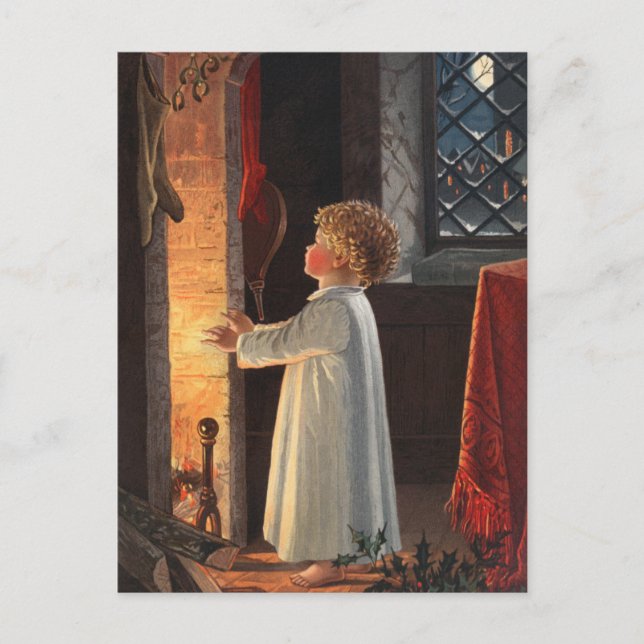 Vintage Christmas Postcard (Front)