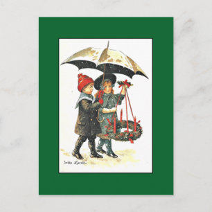 Vintage Christmas Postcard by Jenny Nystrom