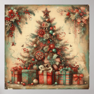 Vintage Christmas Poster