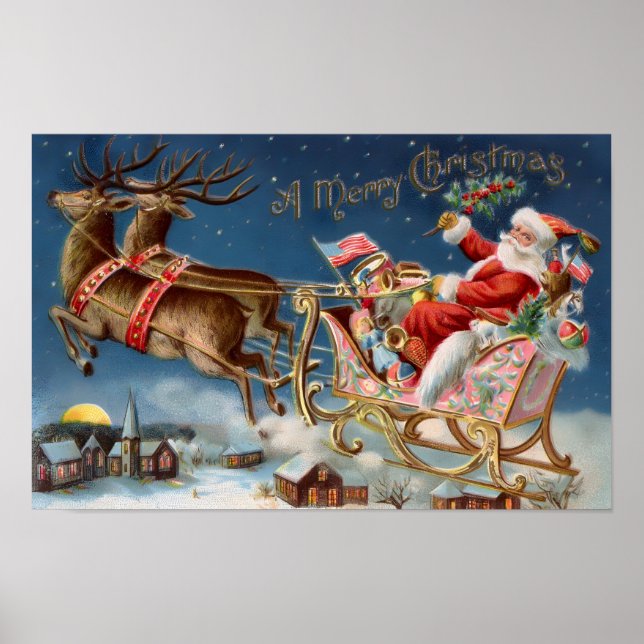 Vintage Christmas Poster (Front)