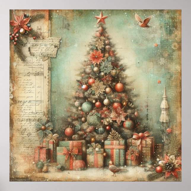 Vintage Christmas Poster (Front)