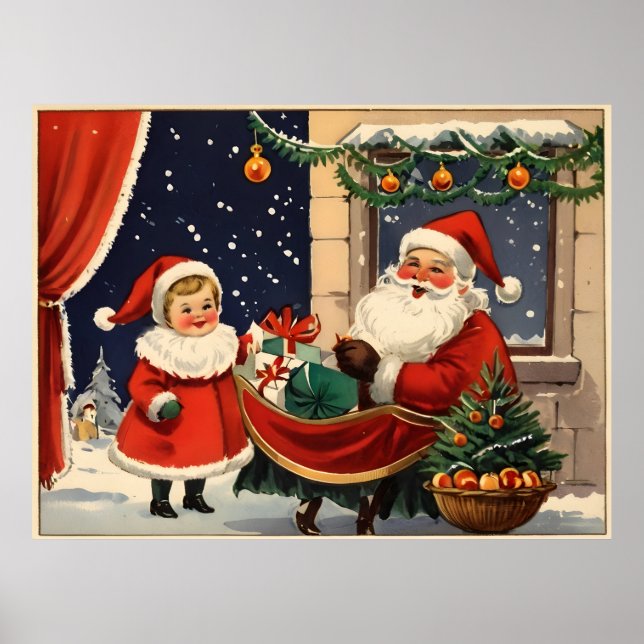 Vintage Christmas poster (Front)