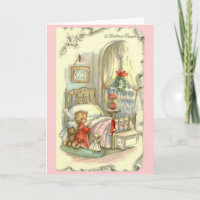 Vintage Christmas Prayer Christmas Card