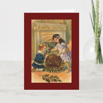 Vintage Christmas Pudding Card by vintagecreations at Zazzle