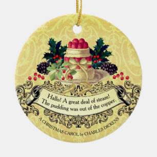 Vintage Christmas pudding food Christmas ornament