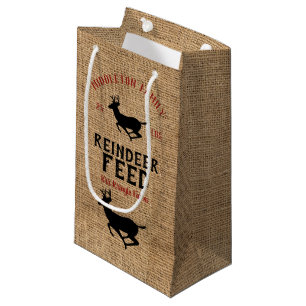 Vintage Christmas - Reindeer Feed Small Gift Bag