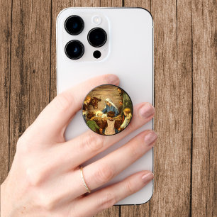 Vintage Christmas, Religious Nativity w Baby Jesus PopSocket