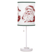 Vintage Christmas, Retro Jolly Santa Claus in Red Table Lamp (Right)