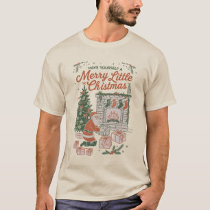 Vintage Christmas Retro Santa Claus Gifts Holiday T-Shirt