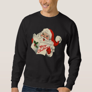 Vintage Christmas Retro Santa Claus Team Old Fashi Sweatshirt
