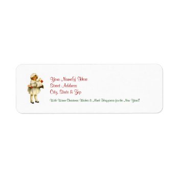 Vintage Christmas Return Address Labels #3 by 4westies at Zazzle