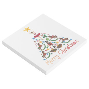 Vintage christmas rocking horse gallery wrap