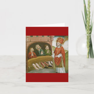 Vintage Christmas Saint Nicholas Holiday Card