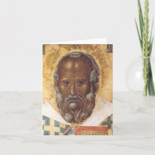 Vintage Christmas Saint Nicholas Holiday Card