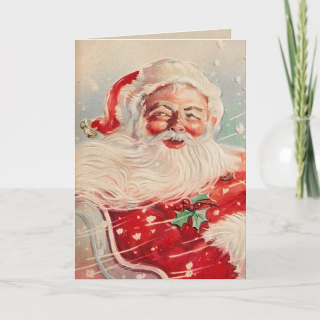 Vintage Christmas Santa Card (Front)