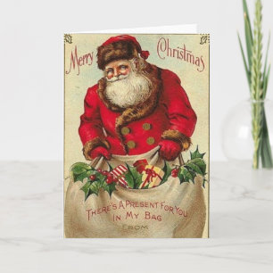 Vintage_Christmas_santa_Card Holiday Card