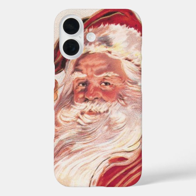 Vintage Christmas Santa Claus Case-Mate iPhone Case (Back)