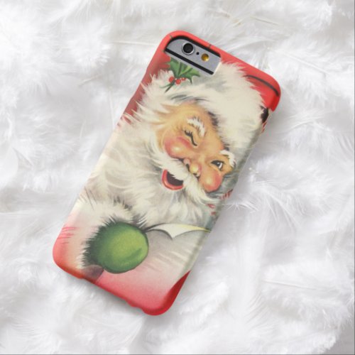 Vintage Christmas Santa Claus Barely There iPhone 6 Case