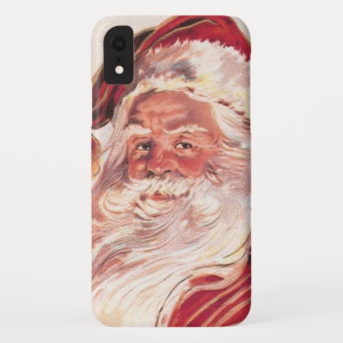 Vintage Christmas Santa Claus iPhone XR Case