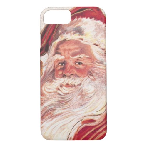 Vintage Christmas Santa Claus iPhone 87 Case