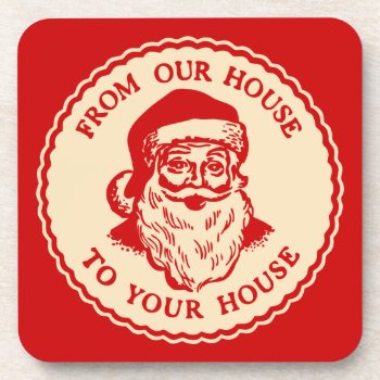 Vintage Christmas Santa Claus Coasters by christmas1900 at Zazzle