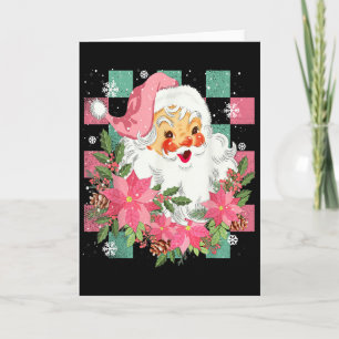Vintage Christmas Santa Claus Face Funny Old Nk Xm Card