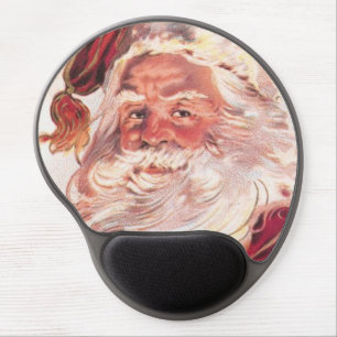 Vintage Christmas Santa Claus Gel Mouse Pad