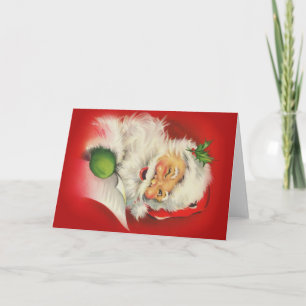 Vintage Christmas Santa Claus Holiday Card
