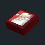 Vintage Christmas Santa Claus, Jolly and Winking Keepsake Box<br><div class="desc">Vintage illustration Christmas holiday design featuring a happy,  jolly Santa Claus wearing a hat and winking as if he has a secret. Ho,  ho,  ho,  Merry Christmas!</div>