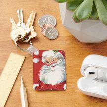 Vintage Christmas Santa Claus, Jolly and Winking