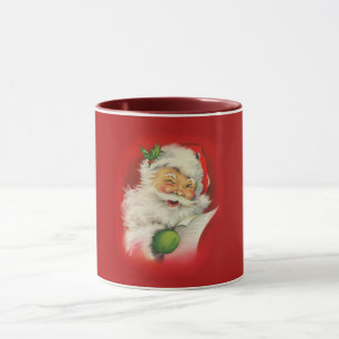 Vintage Christmas Santa Claus Mug