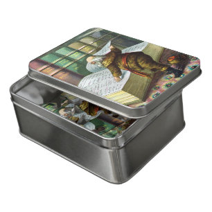 Vintage Christmas, Santa Claus Naughty Nice List Jigsaw Puzzle