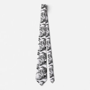 Vintage Christmas Santa Claus Neck Tie