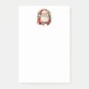 Vintage Christmas Santa Claus Smiling Post-it Notes