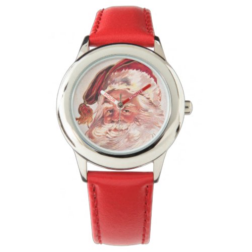 Vintage Christmas Santa Claus Watch