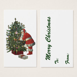 Vintage Christmas, Santa Claus with Presents